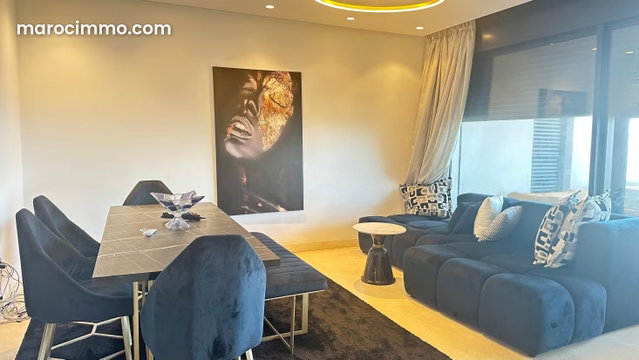 Superbe appartement à louer à Ain Diab Extension. 4 pièces. Bien meublé — 2