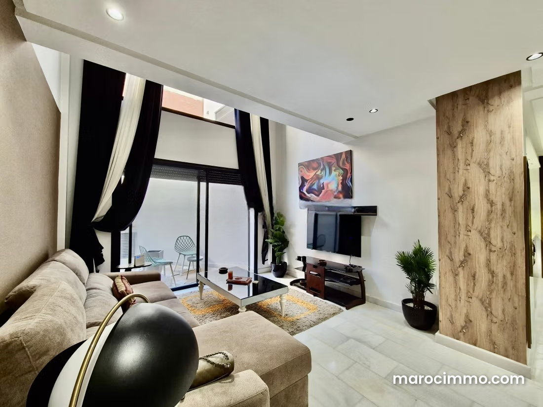Furnished 84 sqm duplex, private terrace, Les Princesses, Casablanca — Casablanca