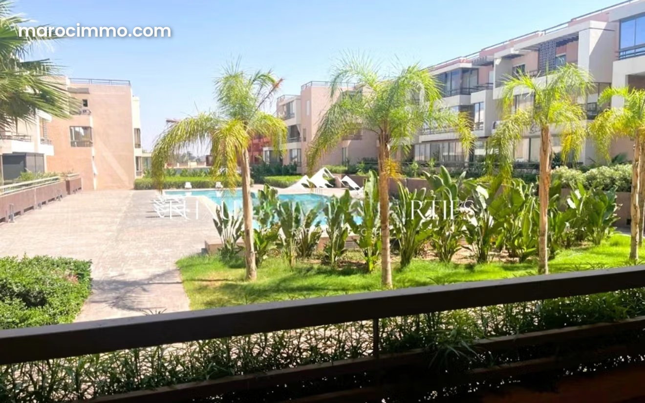 Appartement 90 m², 2 chambres, Guéliz, Marrakech, piscine — Marrakech