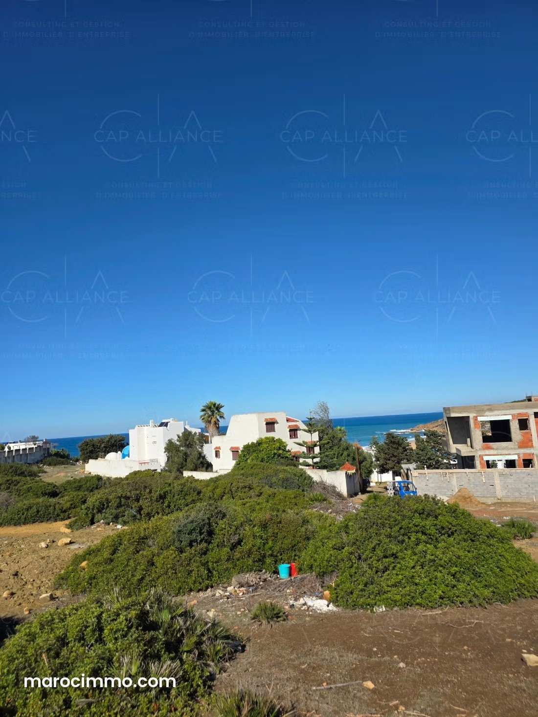 أرض 699 م² بإطلالة على المحيط في أشقار طنجة — طنجة