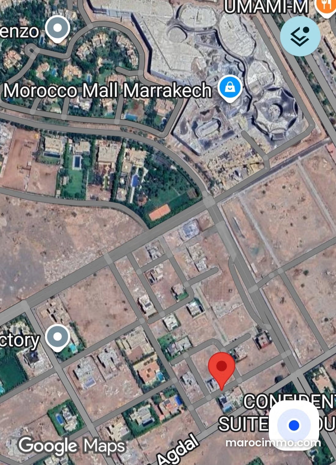 Terrain de 502 m² à vendre, Agdal, Marrakech — Marrakech