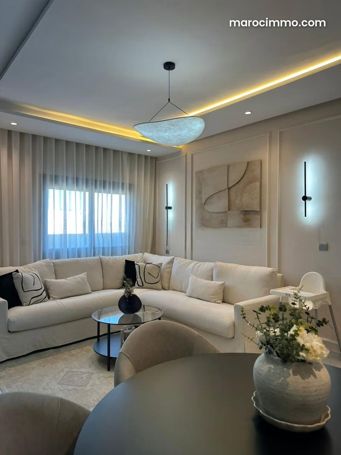Furnished Sea-View Apartment, De La Plage, Tangier, for Rent — Tangier
