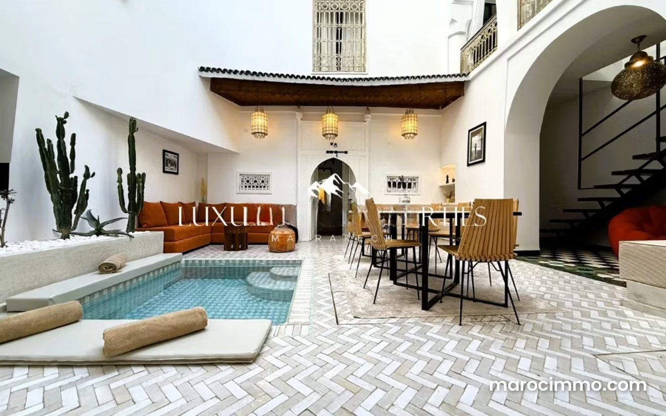 Riad 4 chambres avec piscine, Mouassine, Marrakech — Marrakech