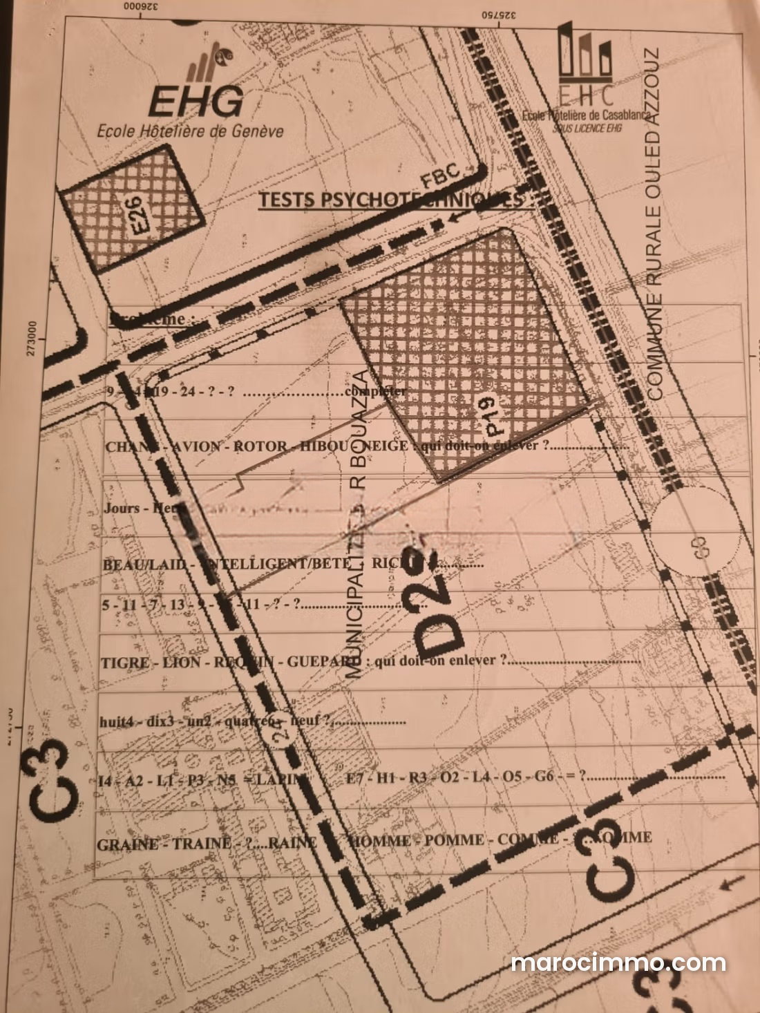 10,480 m² Development Land, Dar Bouazza, Residential Area — Dar Bouazza