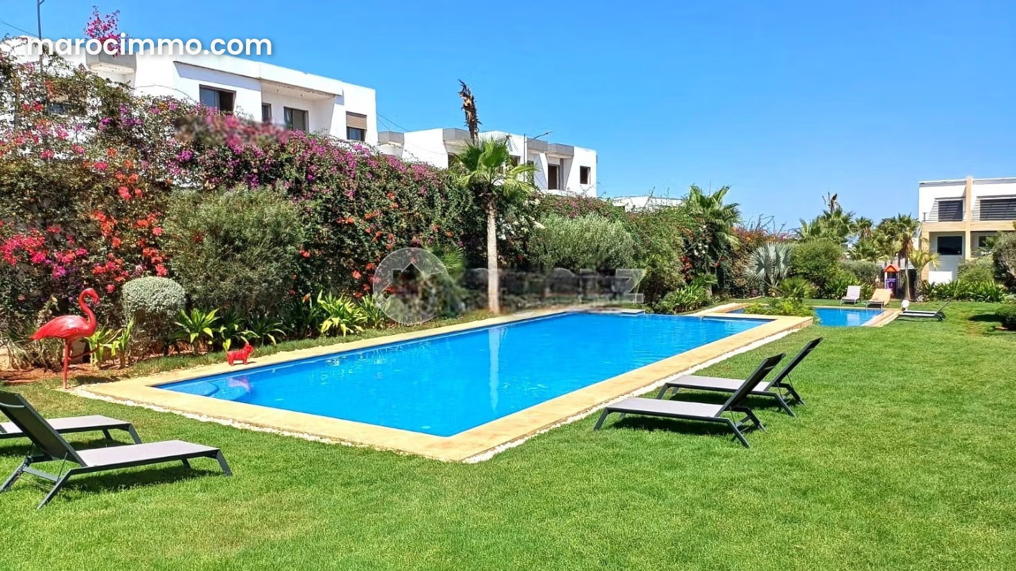 276 m² Furnished Apartment with Pool and Terrace in Dar Bouazza — Dar Bouazza