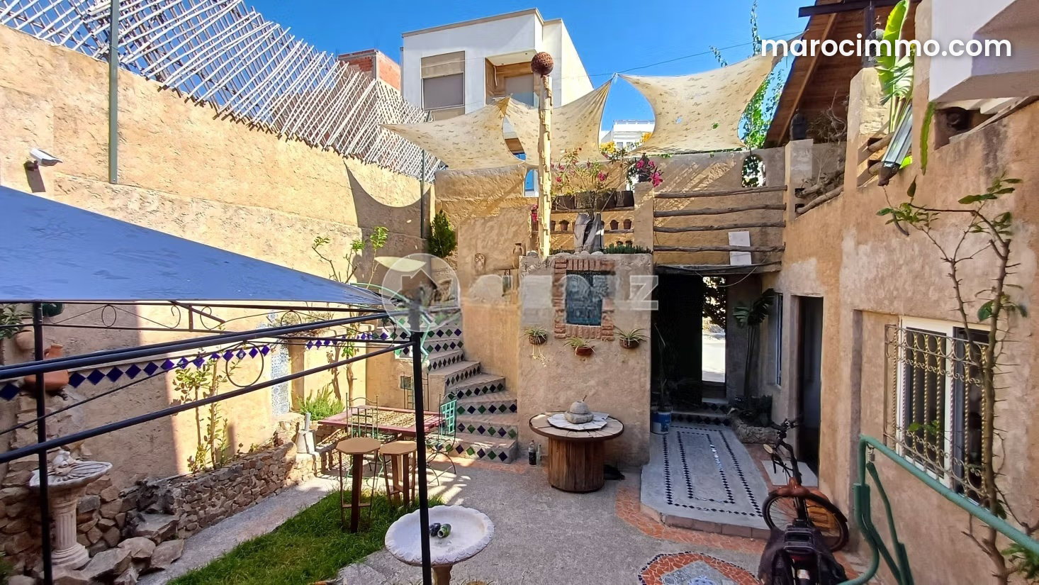 Villa 7 chambres à Achakar, Tanger, vue mer et jardin — Tanger