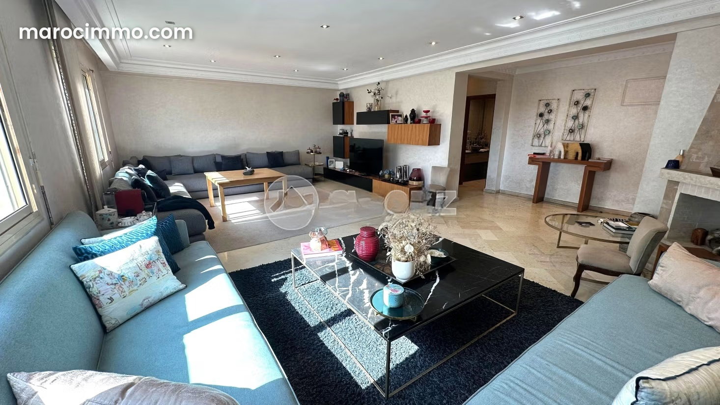 Furnished 5-room apartment with terrace, Anfa, Casablanca — Casablanca