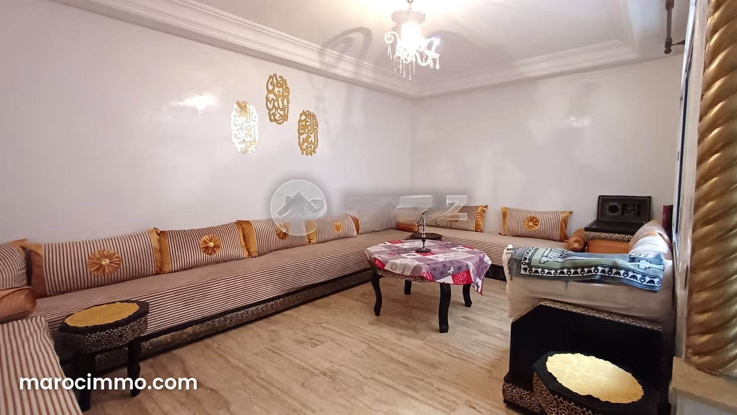 Furnished 106 sqm, 3-room apartment in Aïn Borja, Casablanca — Casablanca