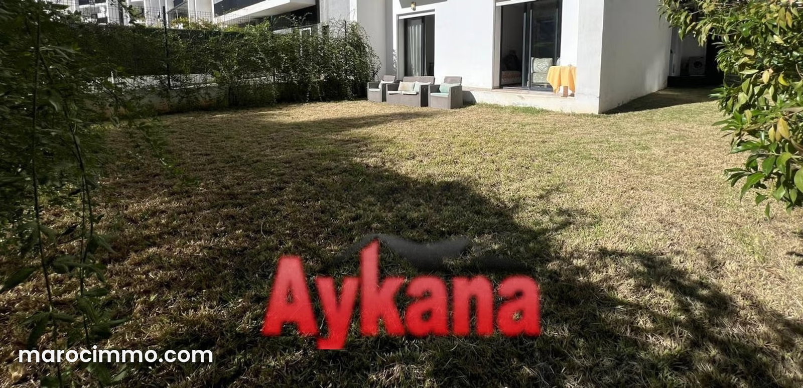 2-Bedroom Apartment with Garden and Swimming Pool, Riyad, Rabat — Rabat