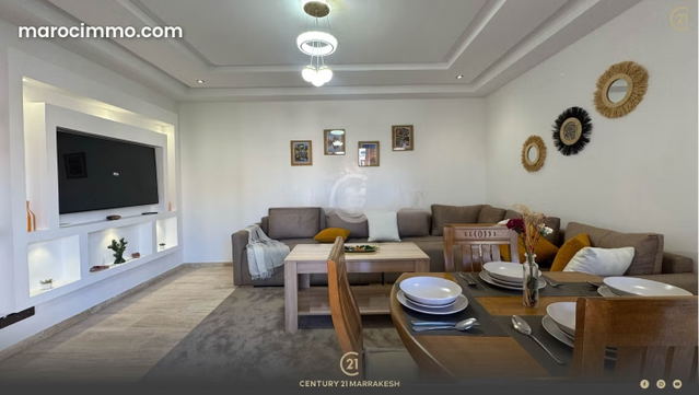 Appartement meublé 1 Ch Neuf avec Grande Terrasse – Piscine — Marrakech
