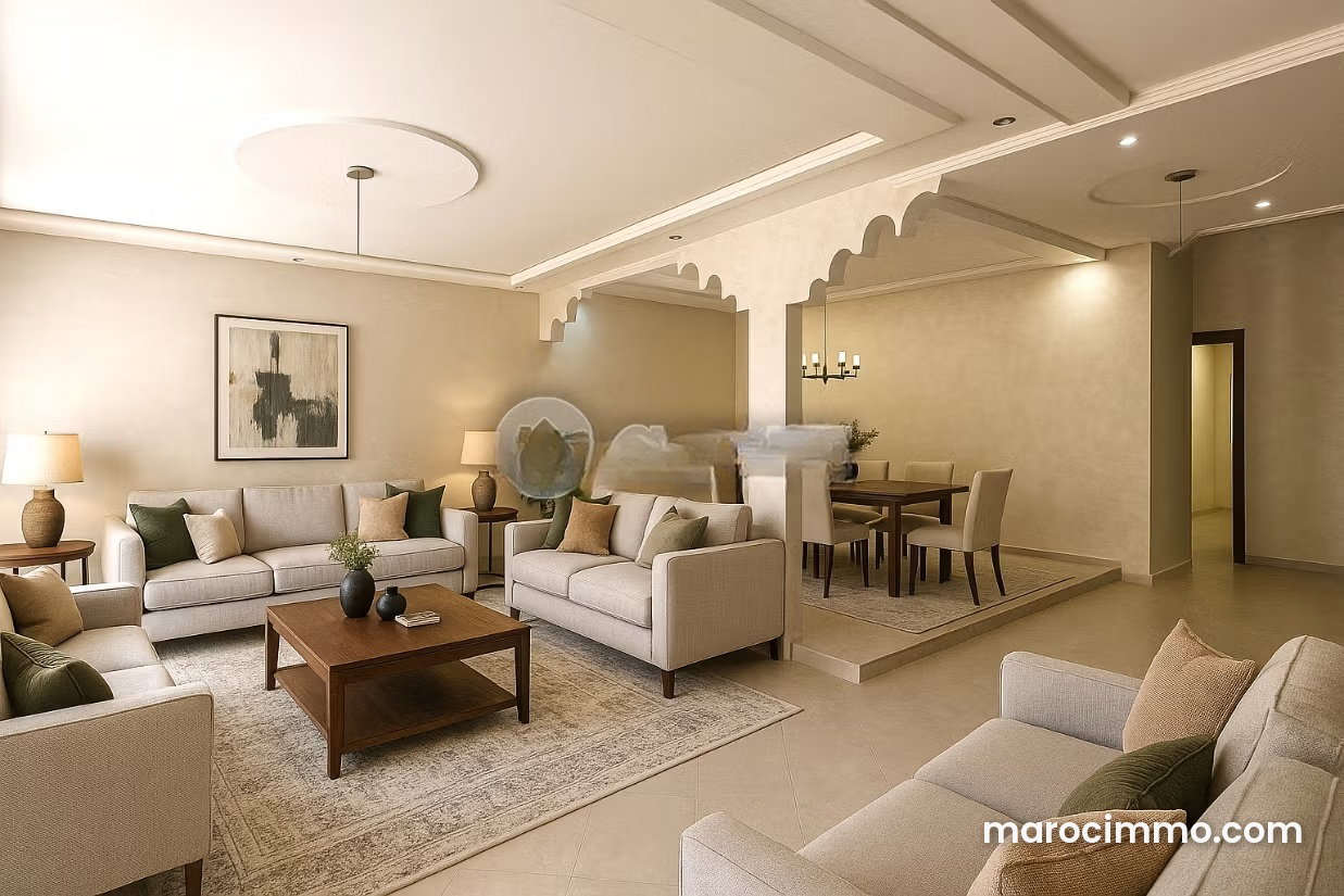 216 m² Triplex Villa, Oued Fès: 3 Independent Apartments — Fez