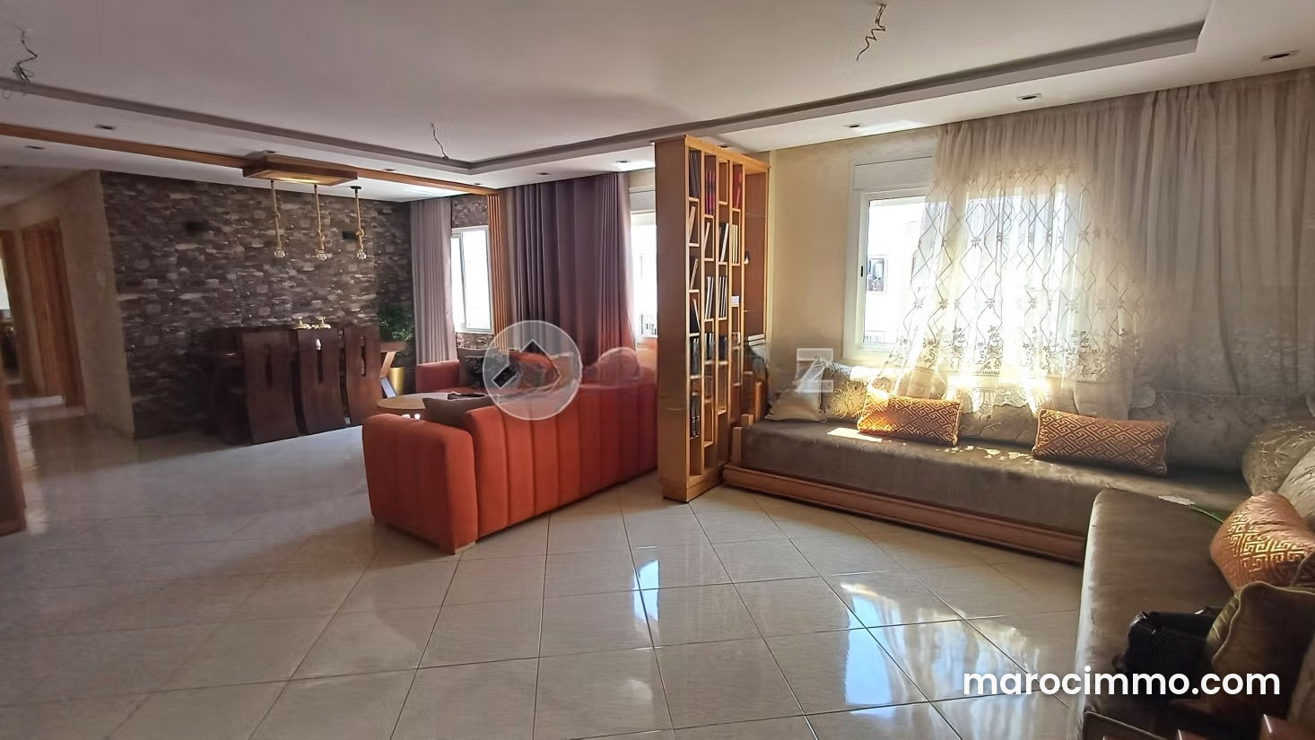 Fully furnished 132 sqm south-facing apartment in Dar Bouazza — Dar Bouazza