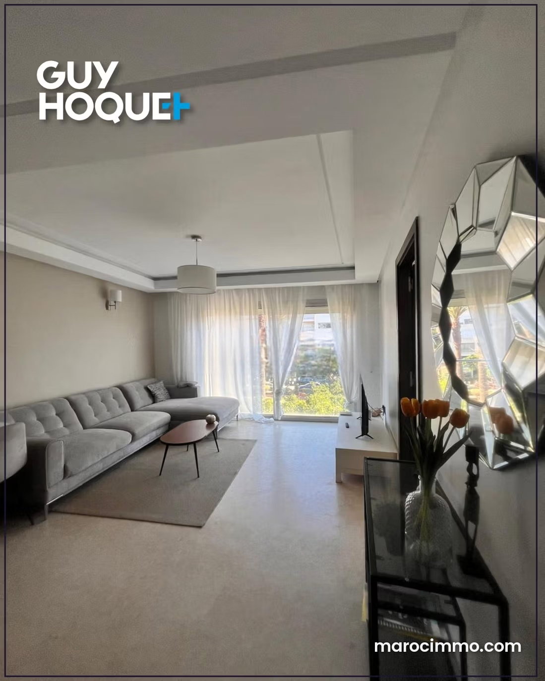 Appartement meublé avec terrasse à louer au Palmier Casablanca — Casablanca