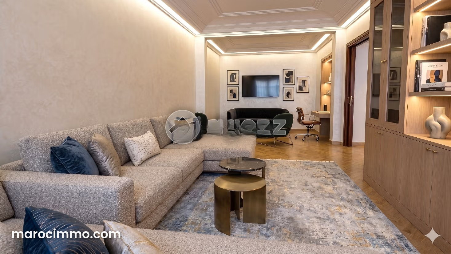 Furnished apartment with terrace for rent in Racine, Casablanca — Casablanca