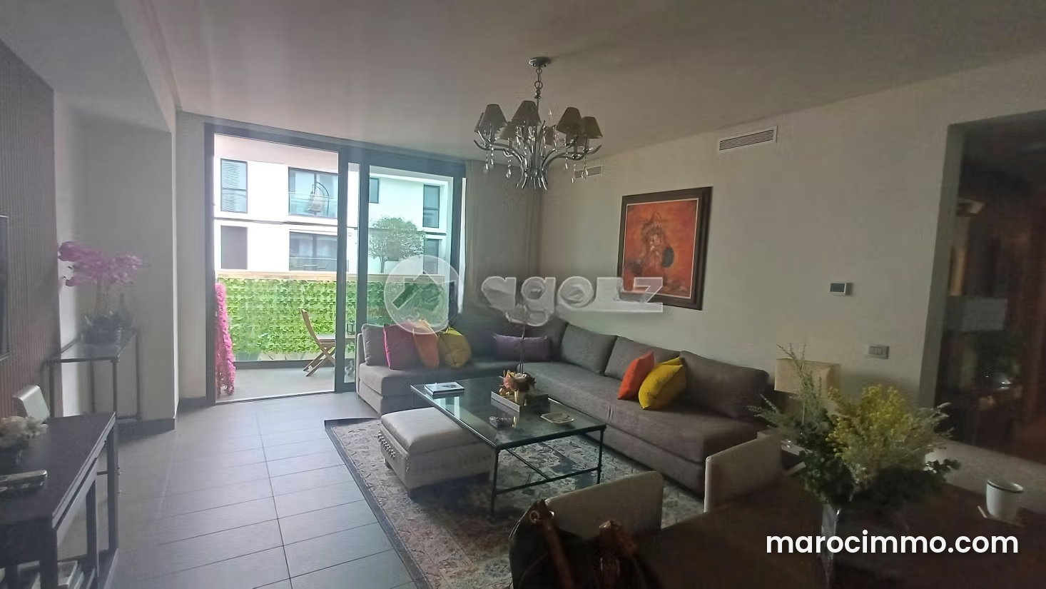 Furnished 135 m² apartment facing the ocean, Ain Diab, Casablanca — Casablanca