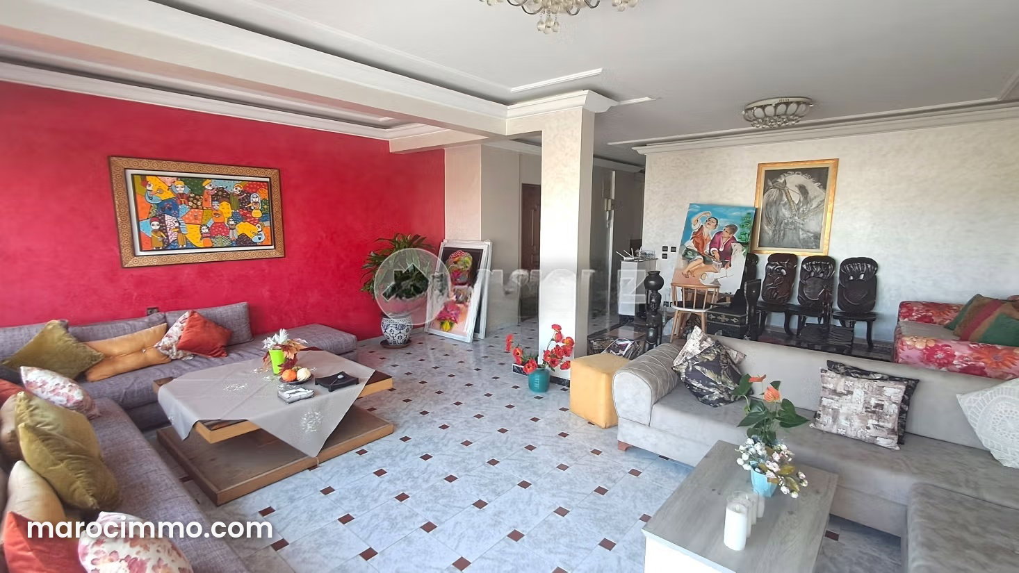 196 m² Apartment with Terrace in Palmier, Casablanca — Casablanca