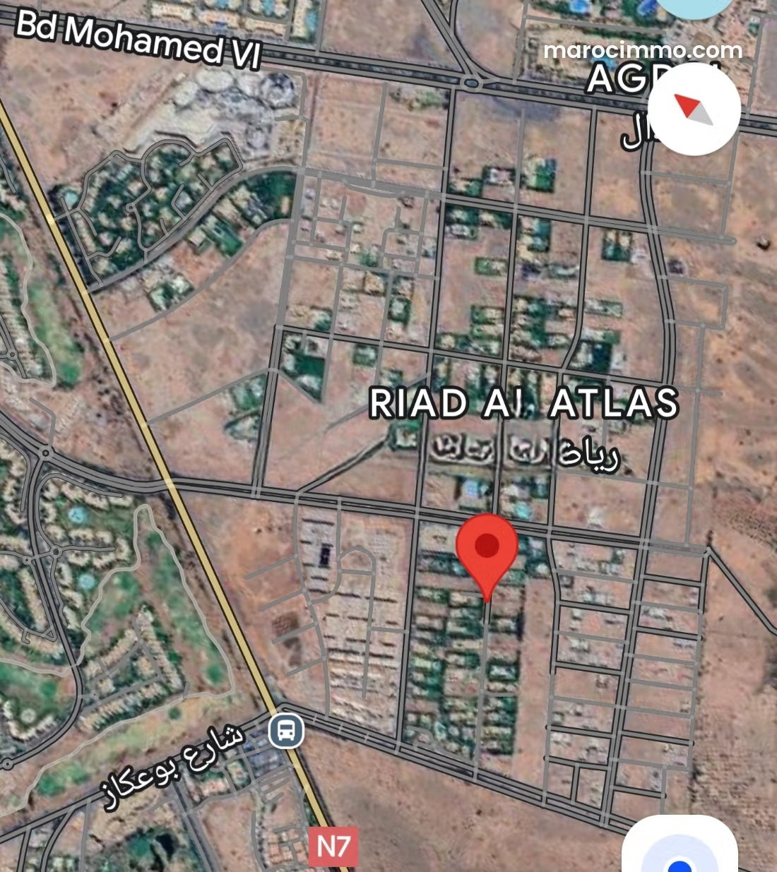 2,340 m² Plot in Agdal, Marrakech, Sought-After and Secure Area — Marrakesh