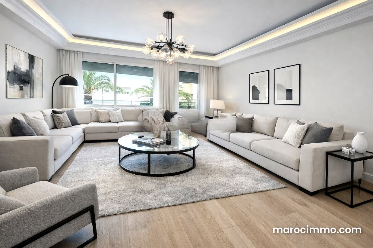 Appartement 143 m², 3 chambres, Riviera, Casablanca — Casablanca