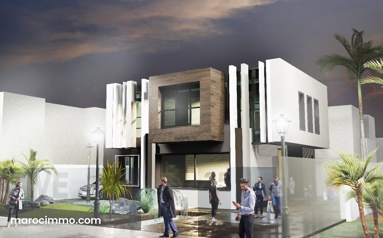 350 m² Office with Garden and Elevator, Riyad, Rabat — Rabat
