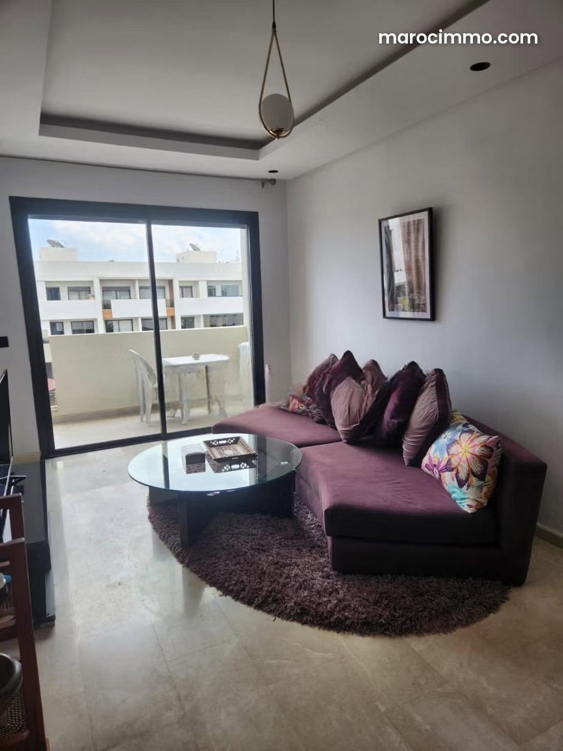Furnished apartment with terrace for rent in Ville Verte, Bouskoura — Bouskoura