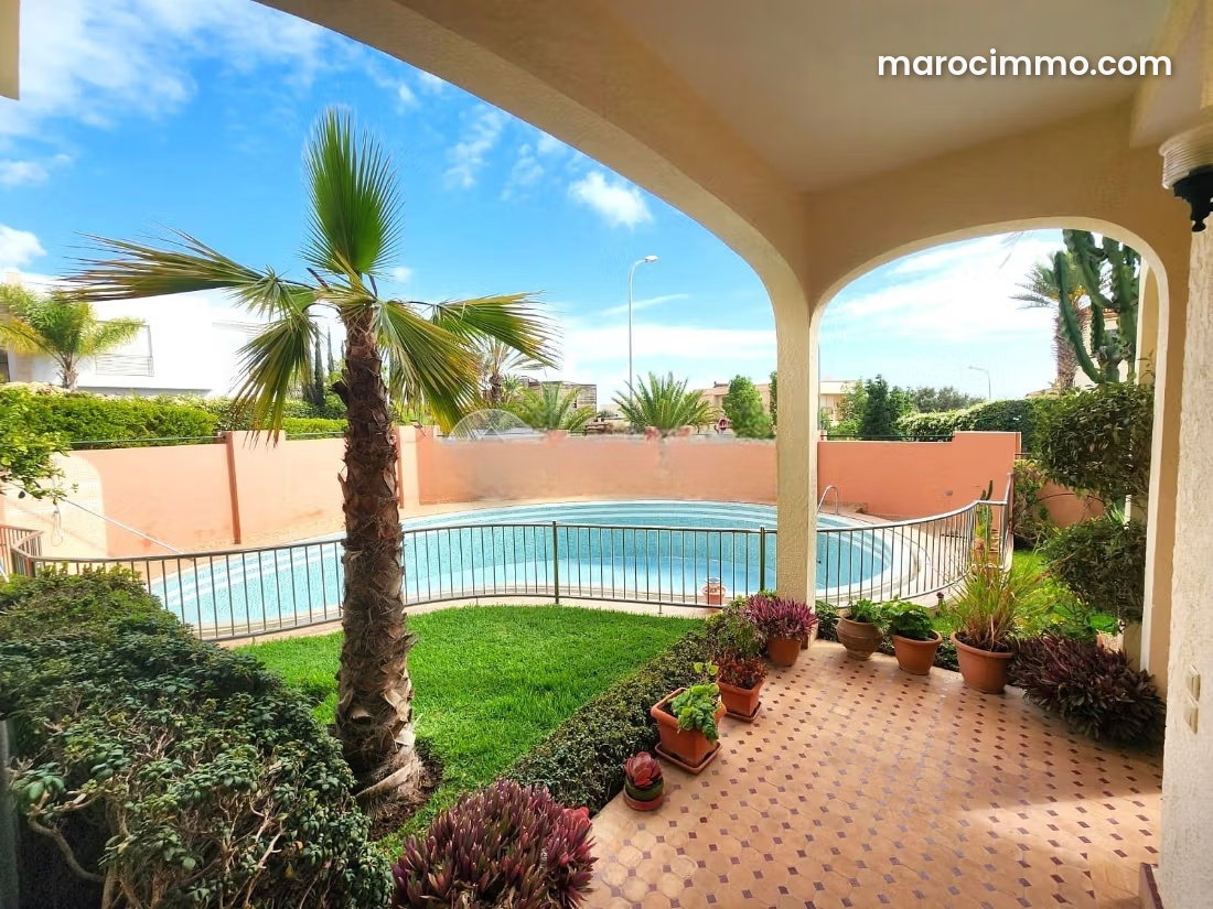 New Villa on a 1,060 m² Plot with Pool and Garden in Illigh, Agadir — Agadir