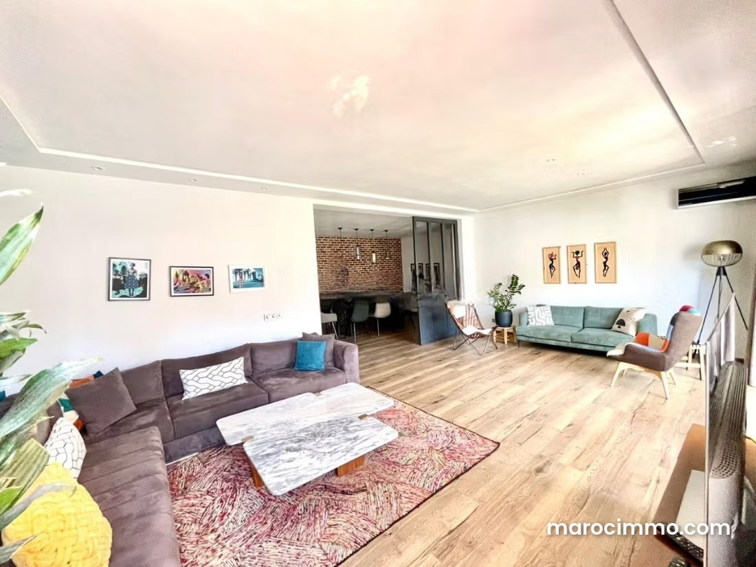 Furnished 200 m² Apartment with Terrace in Aïn Diab, Casablanca — Casablanca