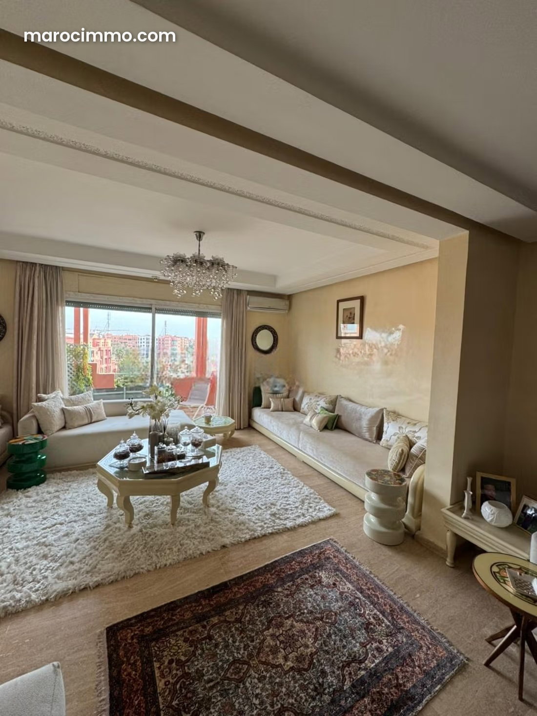 180 sqm, 4-Bedroom Apartment with Terrace, Gueliz, Marrakech — Marrakesh