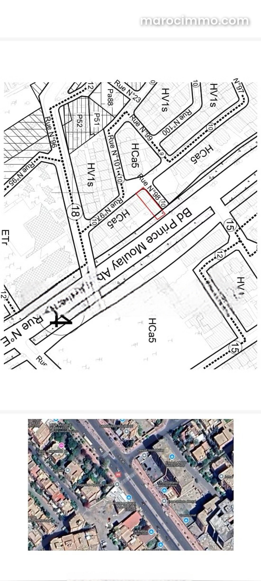 417 m² R5 Plot with Two Street Frontages on Route de Safi, Marrakech — Marrakesh