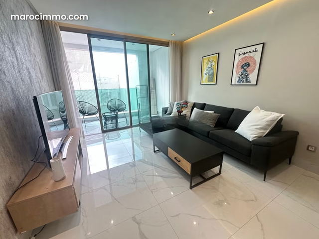 Location d'un appartement à Racine. 3 pièces. Bien meublé — Casablanca