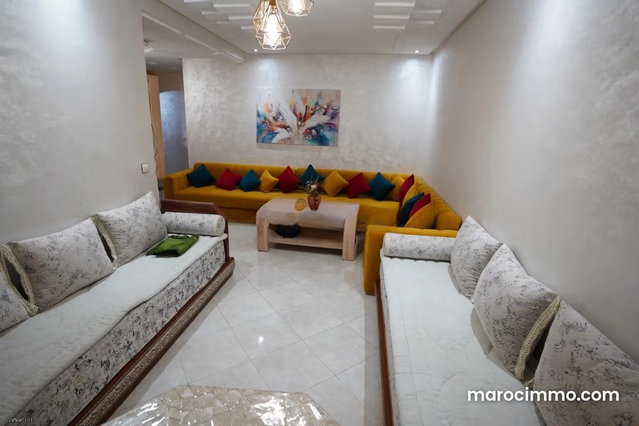 Appartement à louer à Ahrik – Martil, composé d’une chambre et de deux salons — 2