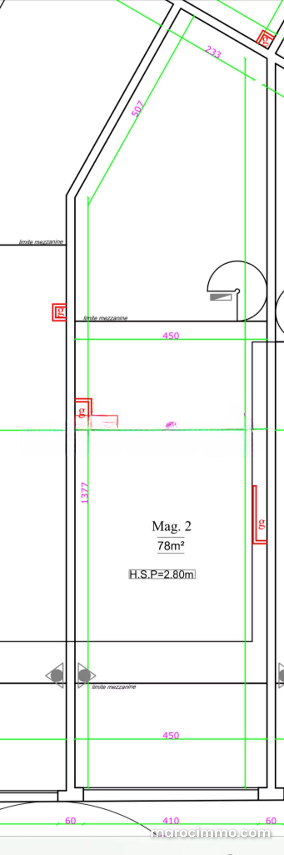 Local commercial de 117 m² à Casablanca