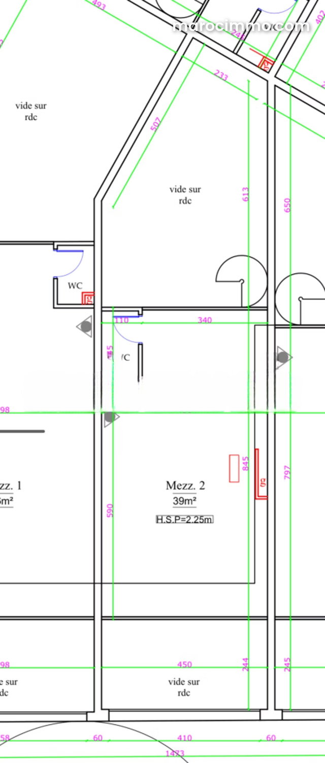 Local commercial de 117 m² à Casablanca — 2