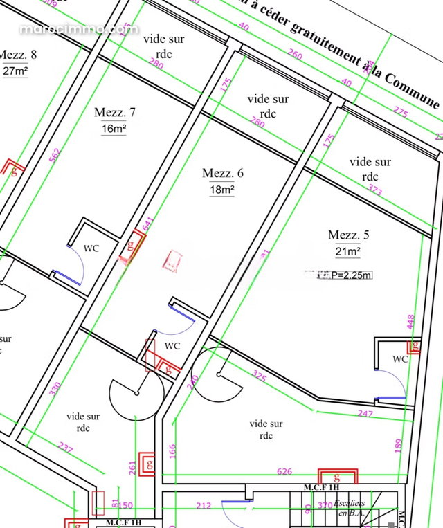 Local commercial de 54 m² à Casablanca — 2