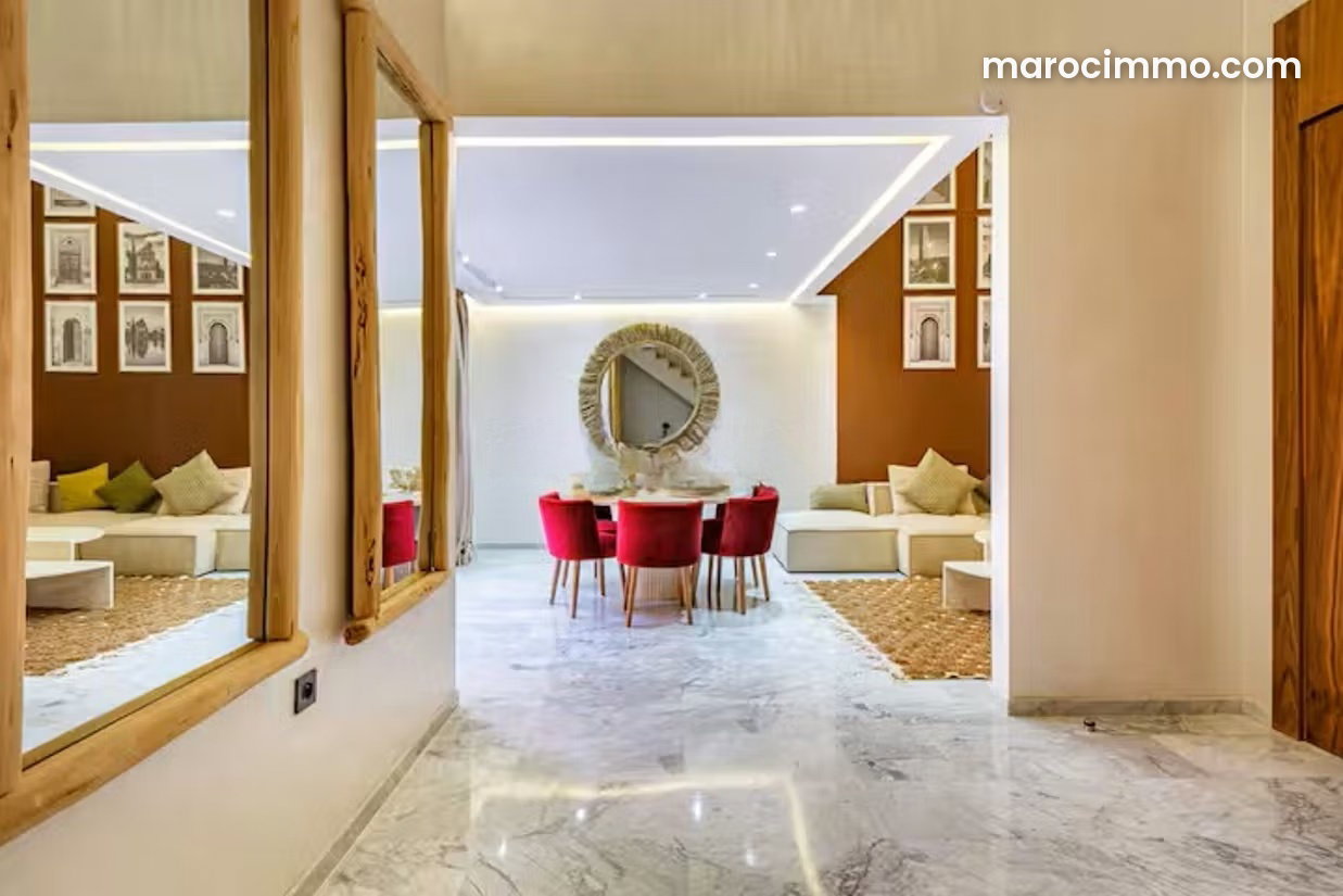 Furnished apartment with terrace for rent in Gueliz, Marrakech — Marrakesh
