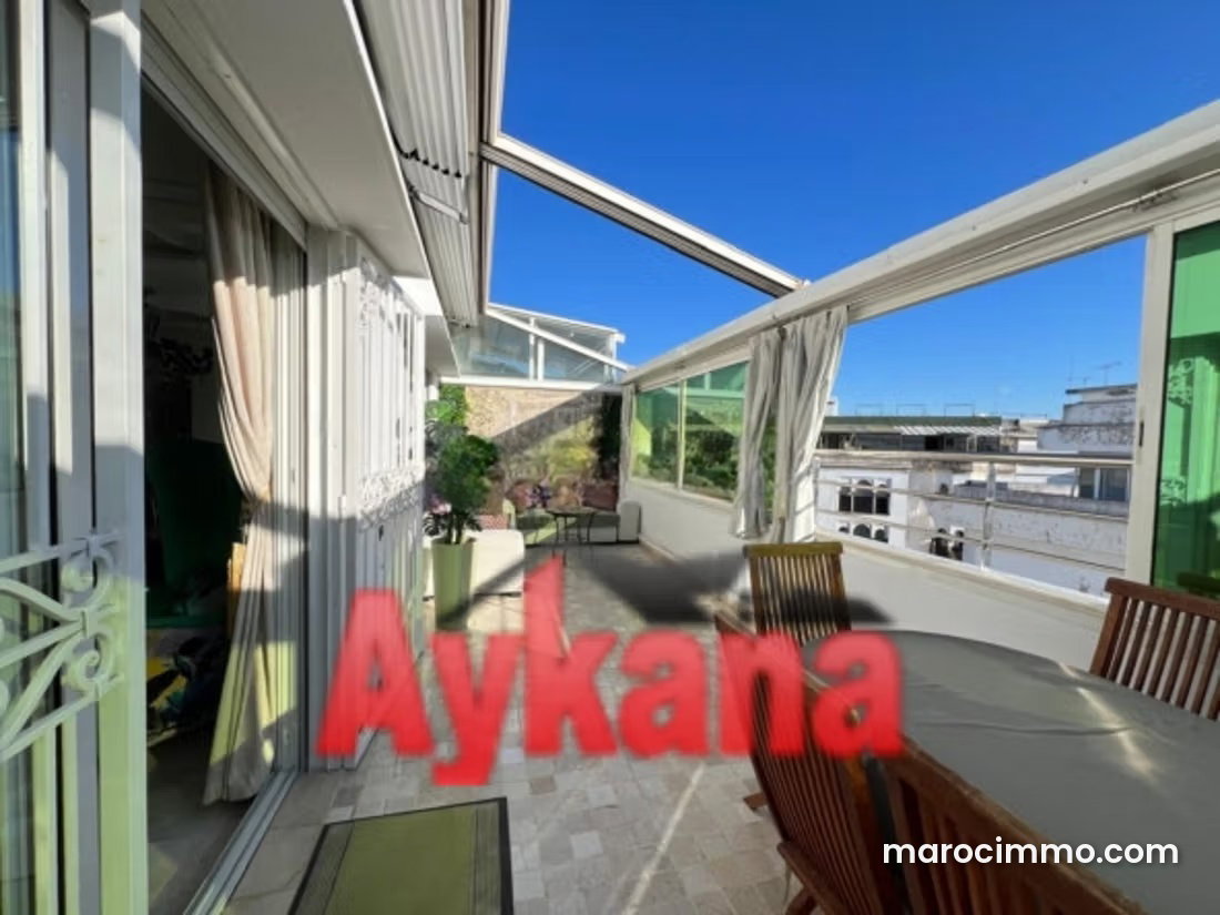 240 sqm Furnished Apartment with Terrace and Garage, Agdal, Rabat — Rabat