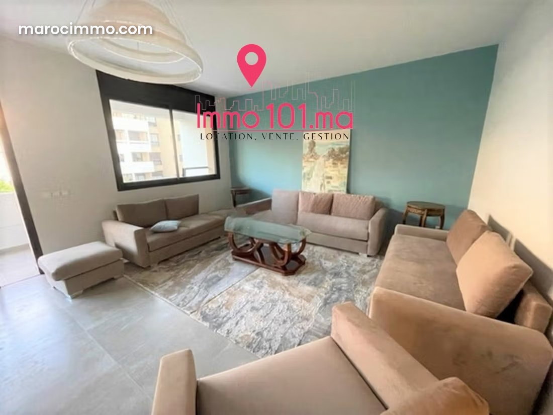 Appartement meublé 125 m² avec terrasse à Riyad Rabat — Rabat