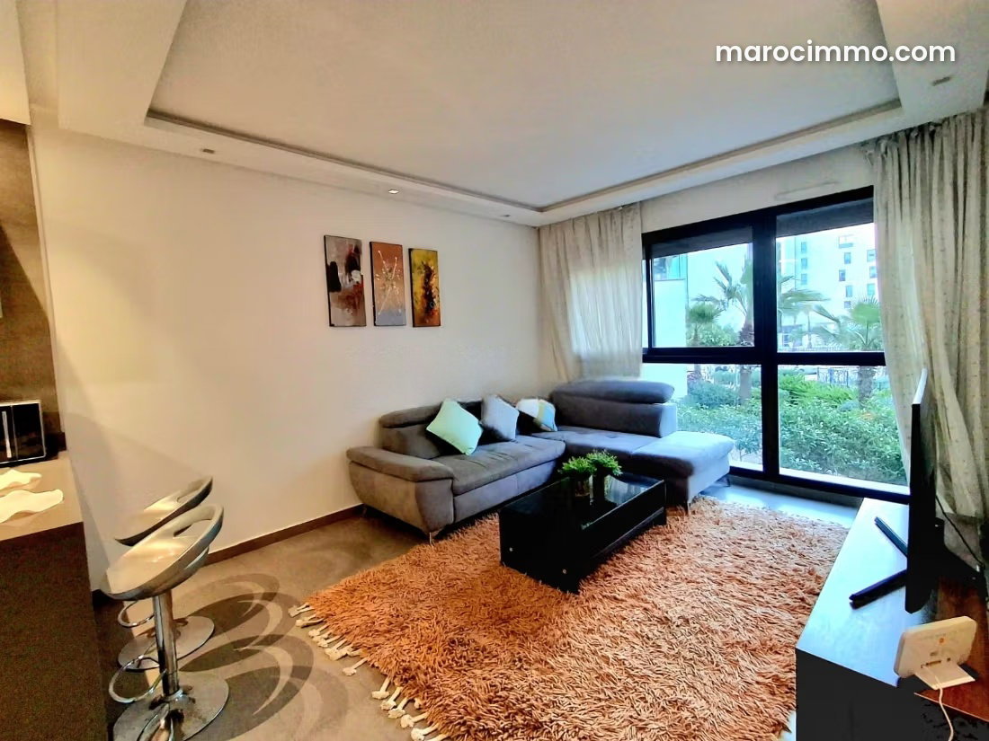 Furnished Studio with Separate Bedroom, Casablanca Finance City — Casablanca