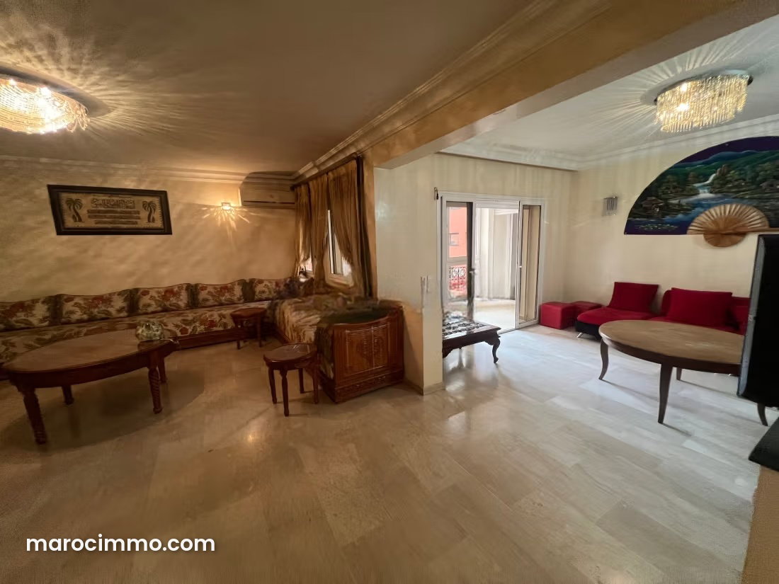 Furnished 3-Bedroom Apartment with Terrace in Gueliz, Marrakech — Marrakesh