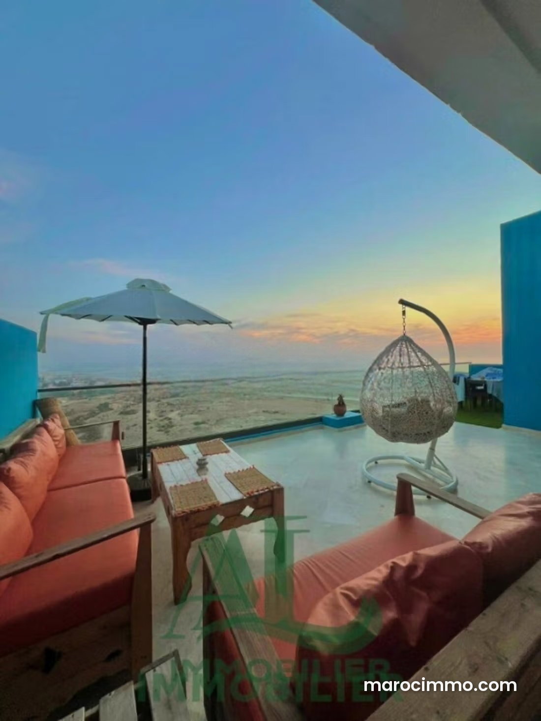 147 m² Apartment with Terrace and Sea View, Aourir — Aourir