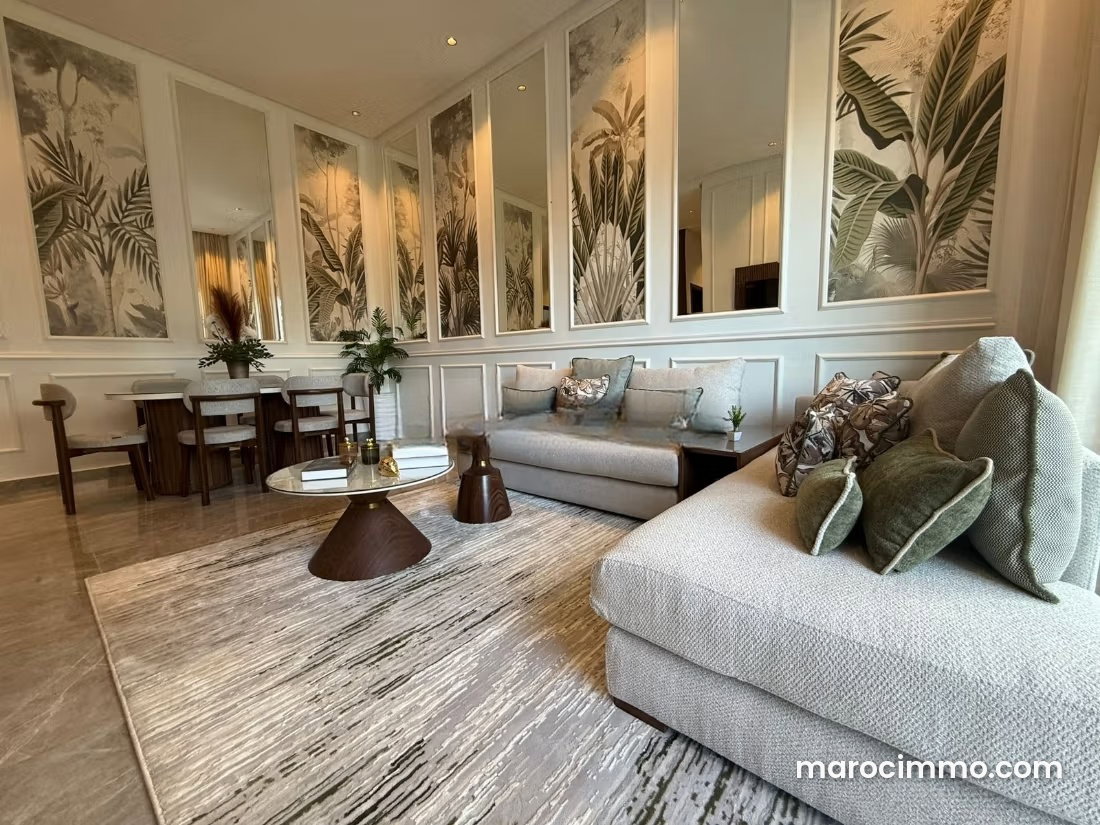 Furnished 125 m² Apartment, 2 Bedrooms, Casablanca Finance City — Casablanca