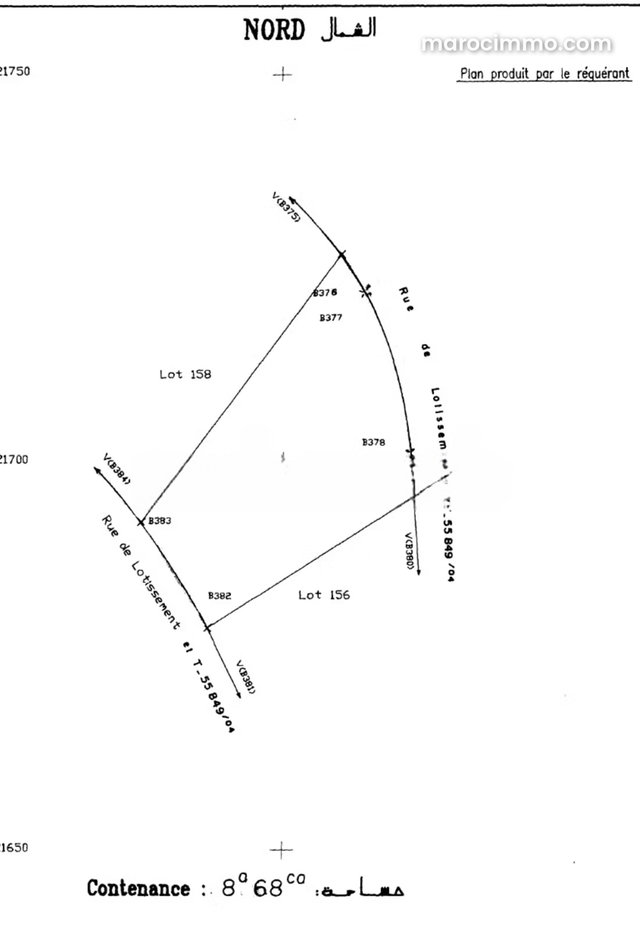 Beau terrain à la vente à Jawhar targa. Surface de 868 m² — 3