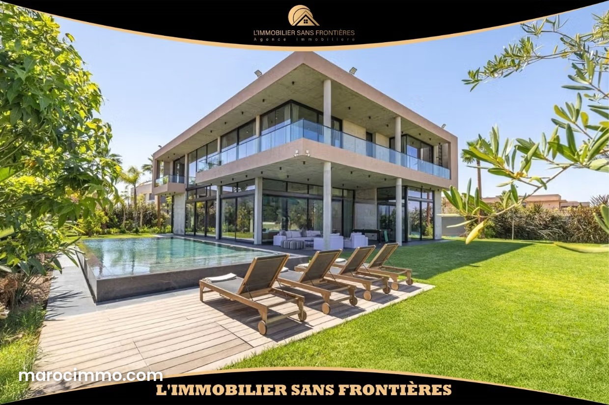 Furnished 600 sqm Villa with Pool and Atlas Mountain Views, Amelkis, Marrakech — Marrakesh