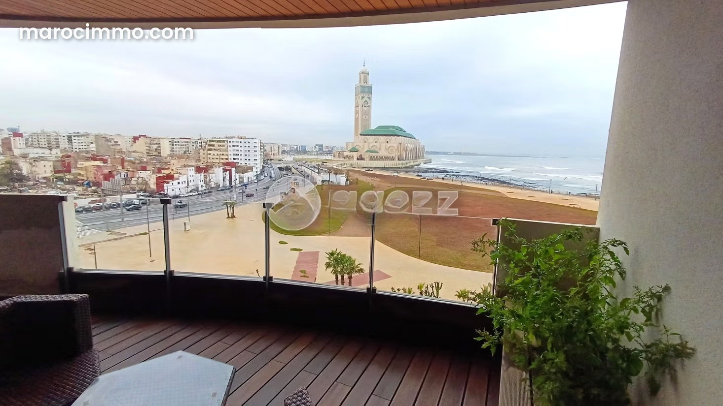 Appartement meublé 140 m², vue mer et Hassan II, Marina Casablanca — Casablanca