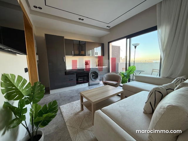 Louez cet appartement à Casablanca Finance City. Superficie 53 m². Meublé — الدار البيضاء