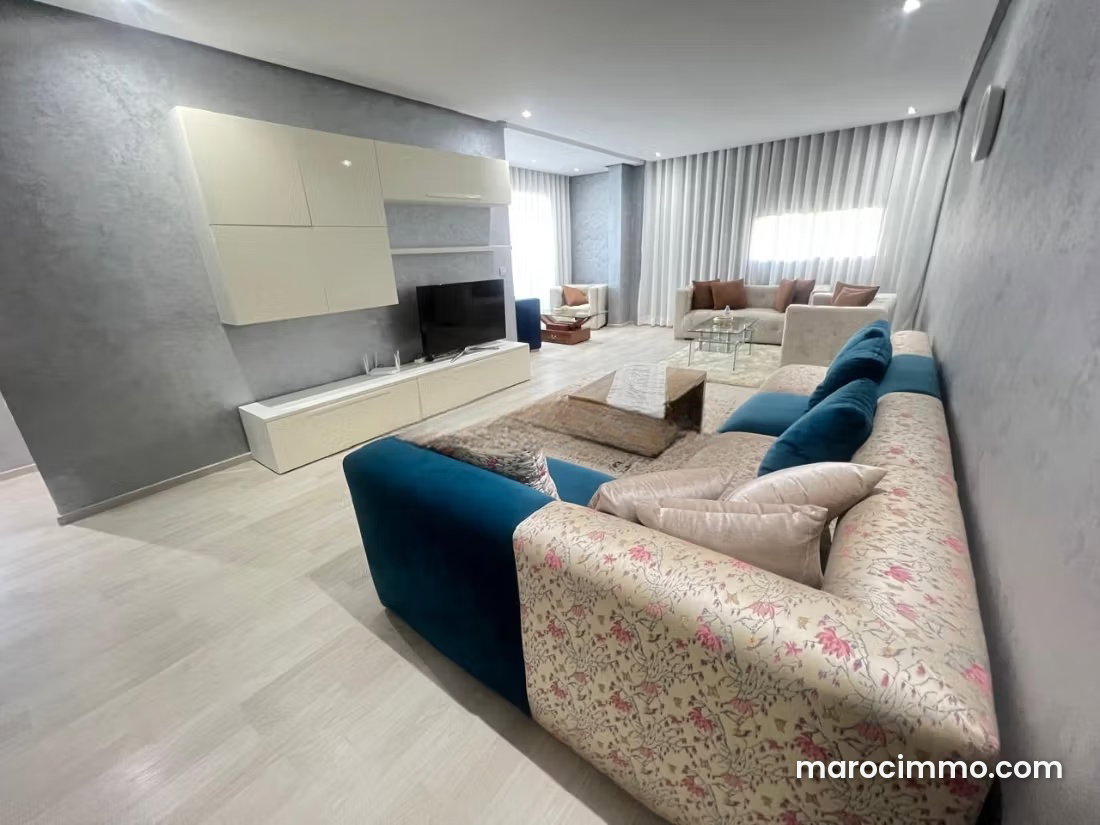 Furnished 150 m² Apartment, 3 Bedrooms, Ville Verte Bouskoura — Bouskoura