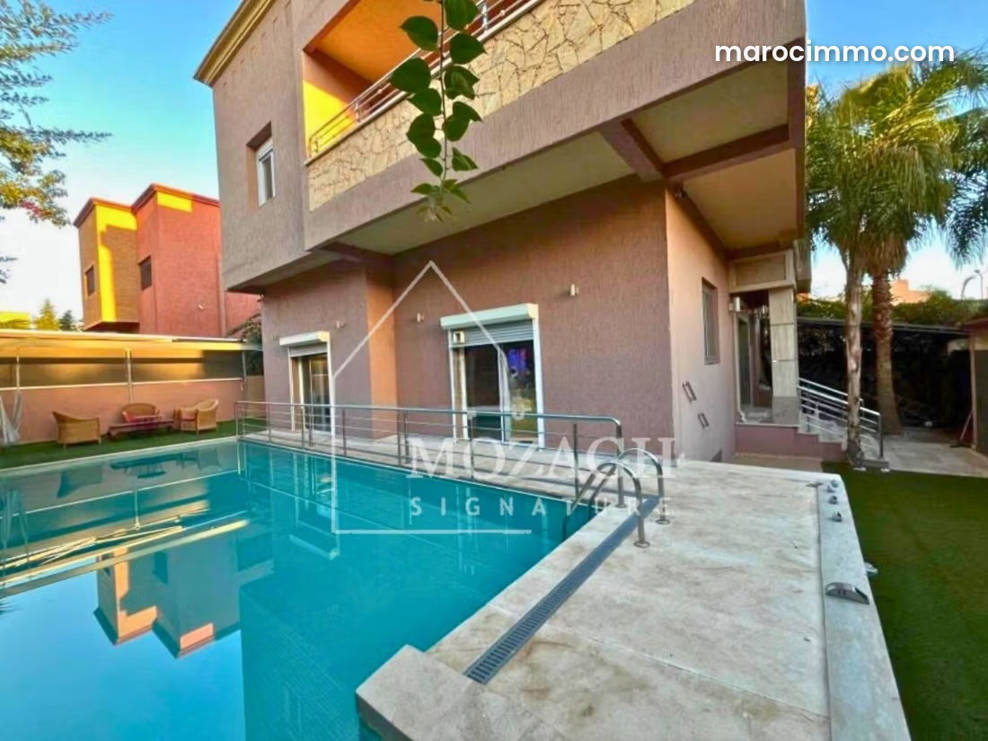 Furnished 450 sqm villa, private pool, Hay Targa, Marrakech — Marrakesh