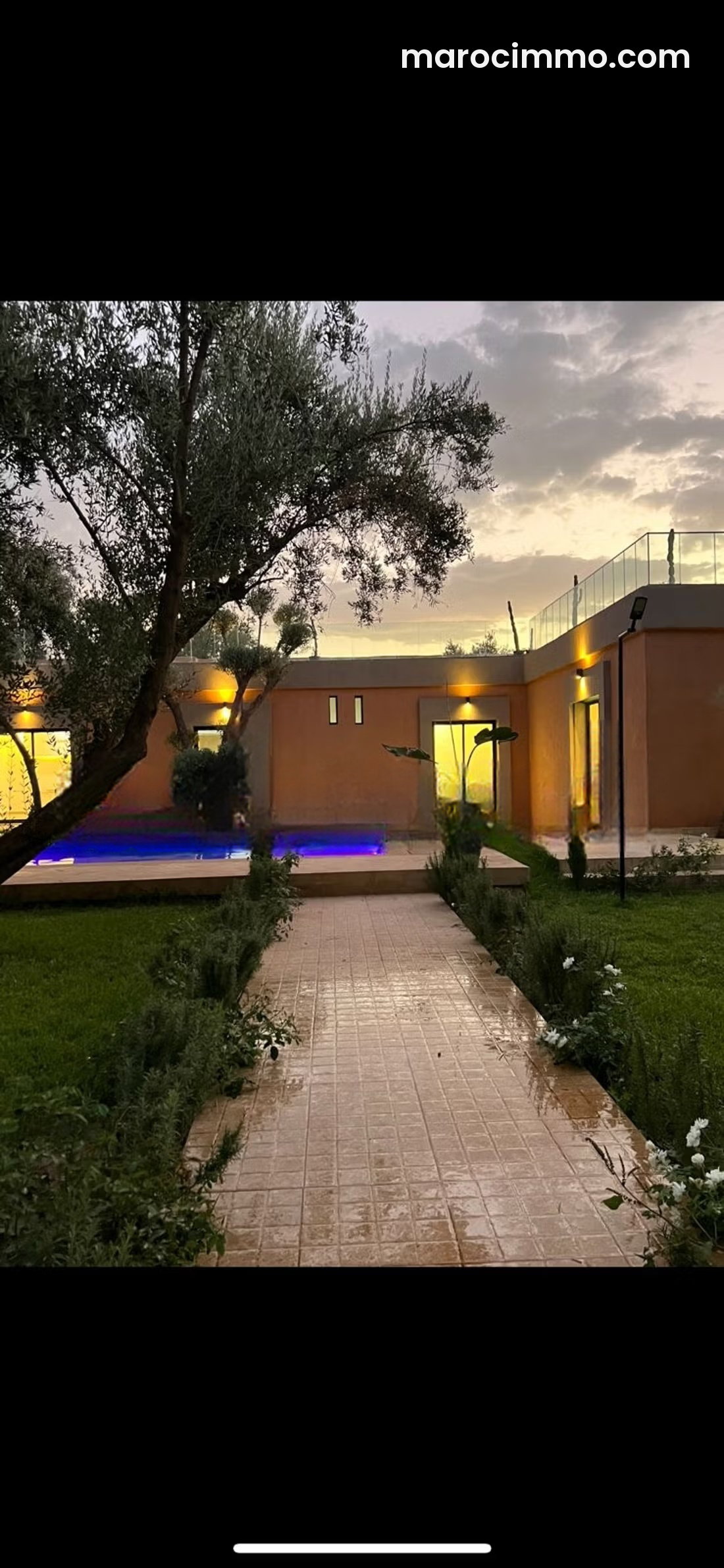 Villa 3 chambres avec piscine et grand jardin à Ghmate — Ghmate