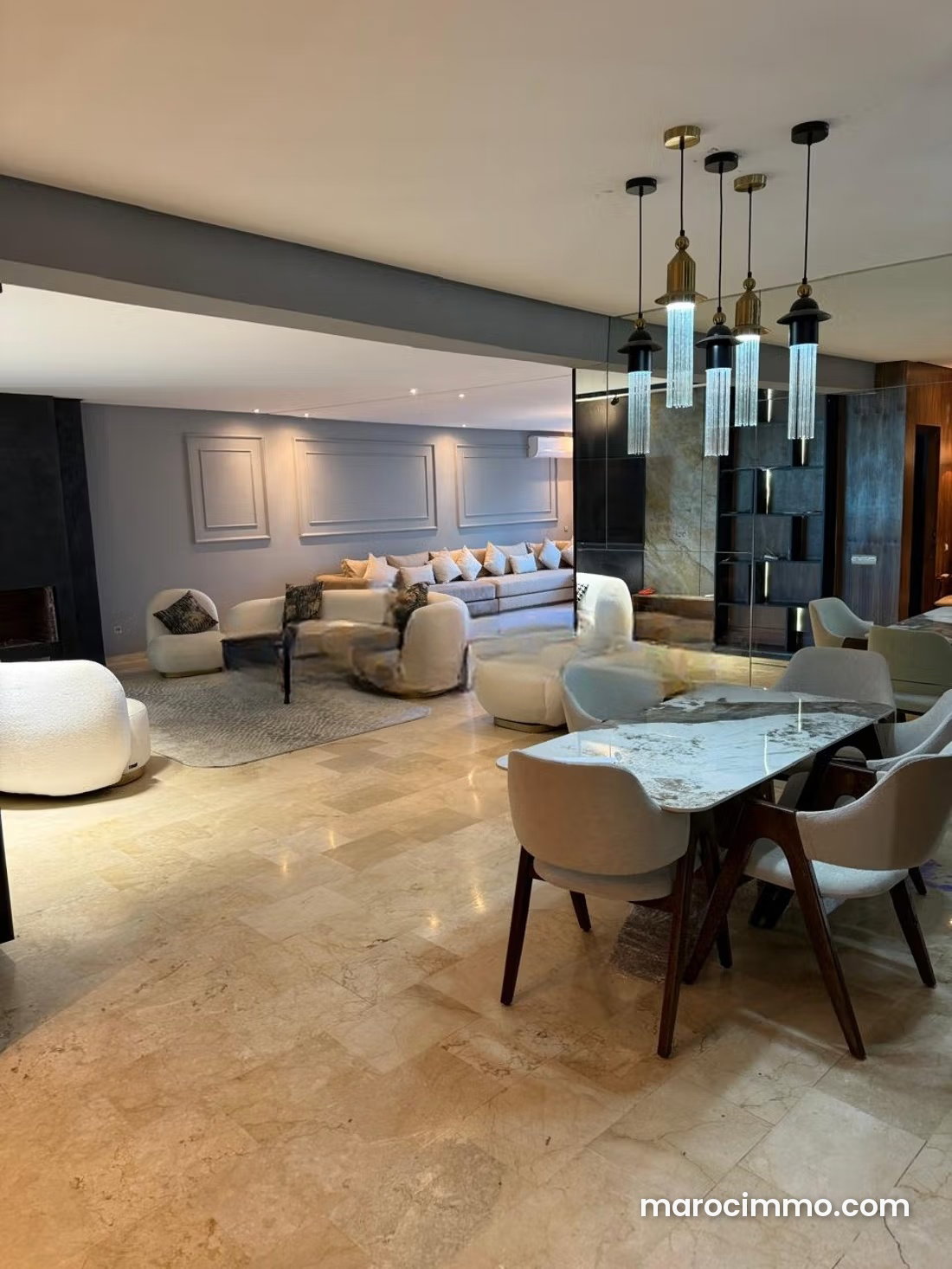 198 sqm, 3-bedroom apartment with terraces, Hay Riad, Rabat — Rabat