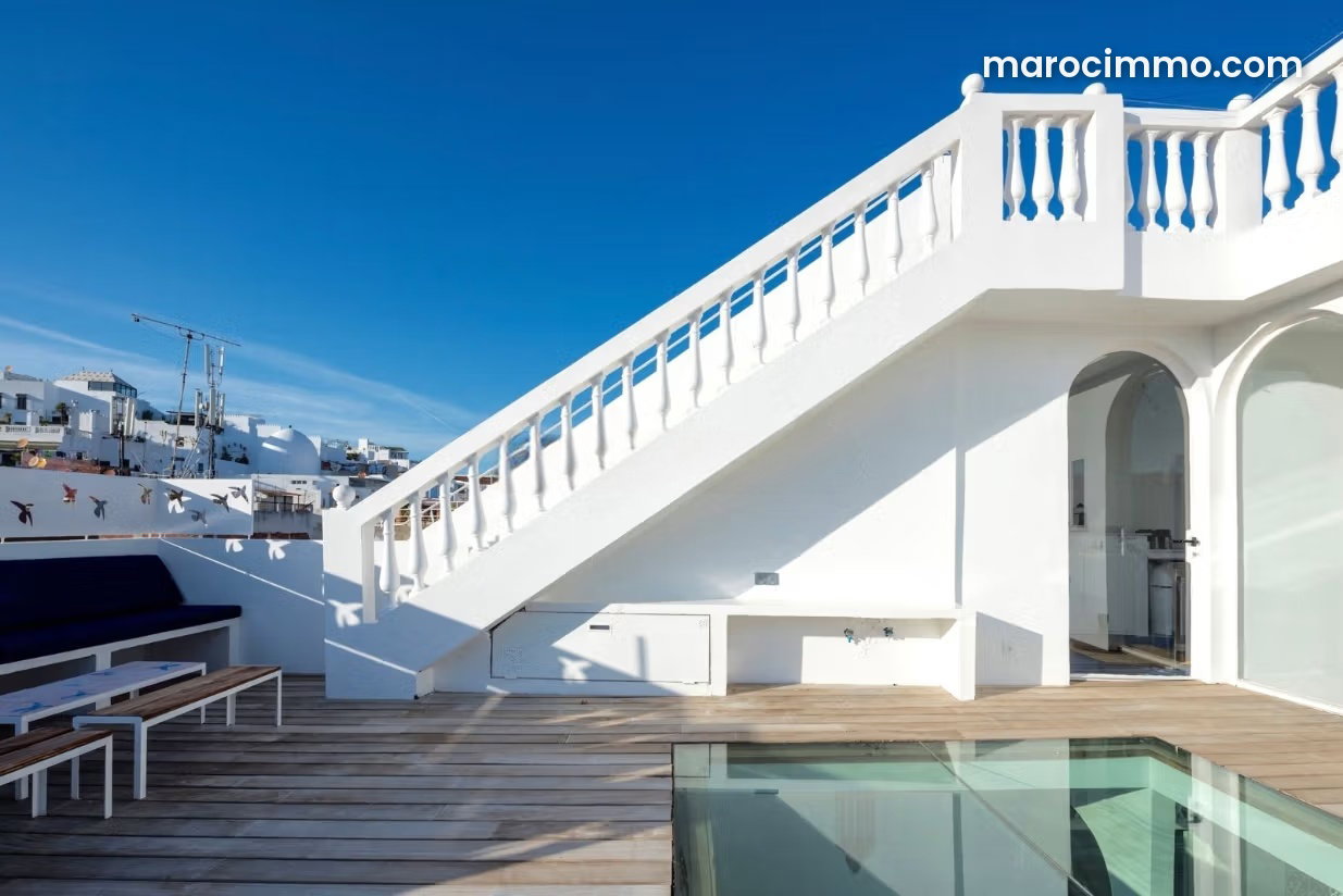 460 m² Riad, 5 Bedrooms, Sea-View Terrace, Tangier Medina — Tangier