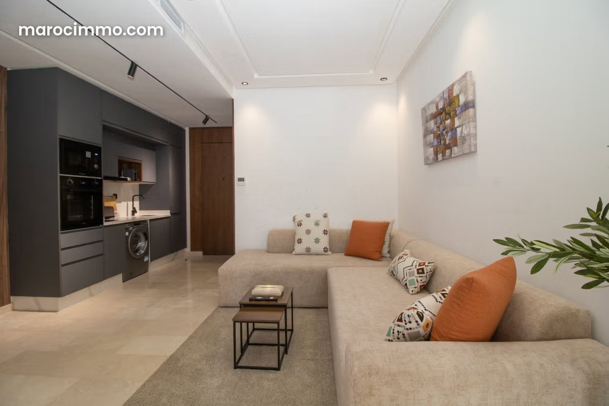 Furnished studio with terrace in Les Princesses, Casablanca — Casablanca